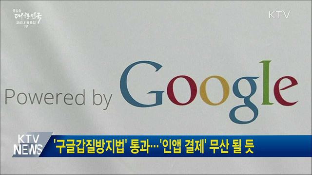 &#39;구글갑질방지법&#39; 통과···&#39;인앱 결제&#39; 무산 될 듯