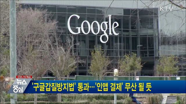 &#39;구글갑질방지법&#39; 통과···&#39;인앱 결제&#39; 무산 될 듯