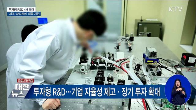 투자형 R&#38;D 4배 확대···제조·하드웨어 집중 지원