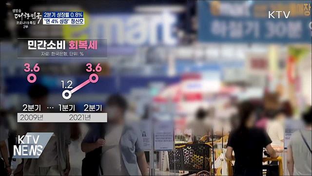2분기 성장률 0.8&#37;···&#39;연 4&#37; 성장&#39; 청신호