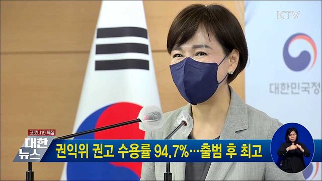 권익위 권고 수용률 94.7&#37;···출범 후 최고