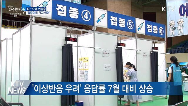 &#34;이상반응 현장대응···12~17세 접종이득 크지 않아&#34;