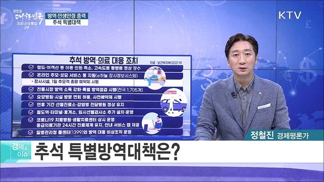 방역·민생안정 총력, 추석 특별대책 [경제&#38;이슈]