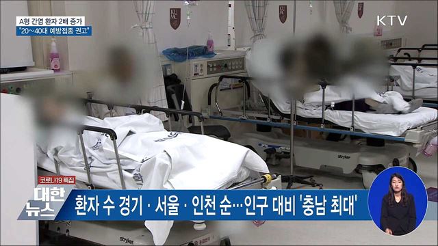 A형 간염 환자 2배 증가···&#34;20~40대 예방접종 권고&#34;