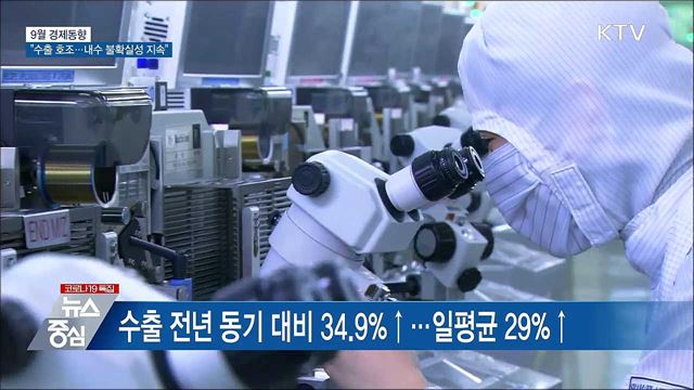9월 경제동향···&#34;수출 호조···내수 불확실성 지속&#34;