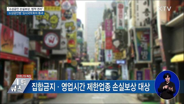 &#34;소상공인 손실보상, 법적 권리&#34;···소상공인법 의결
