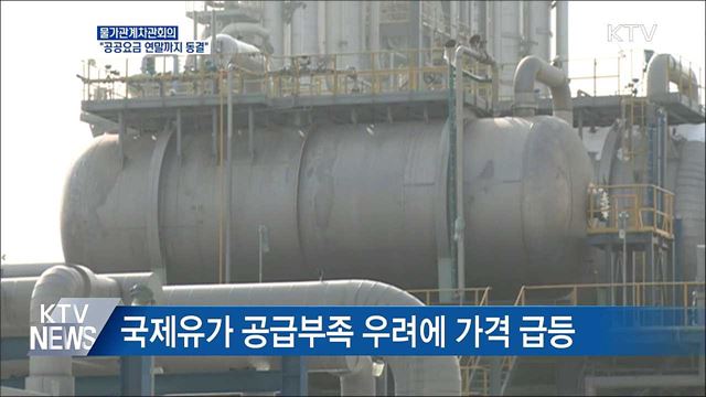 정부 &#34;공공요금 연말까지 최대한 동결&#34;