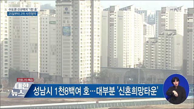 수도권 신규택지 &#39;1만 호&#39;···25일부터 2차 사전청약