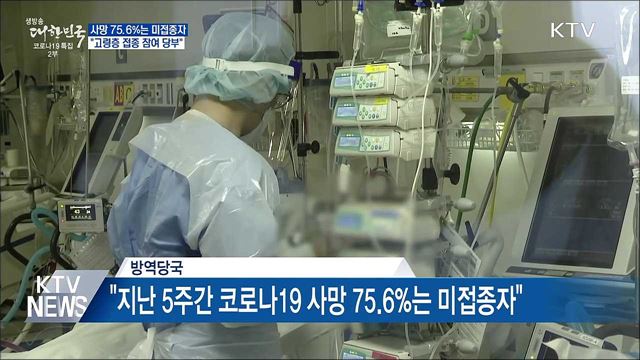 &#34;사망 75.6&#37;는 미접종자···고령층 접종 당부&#34;