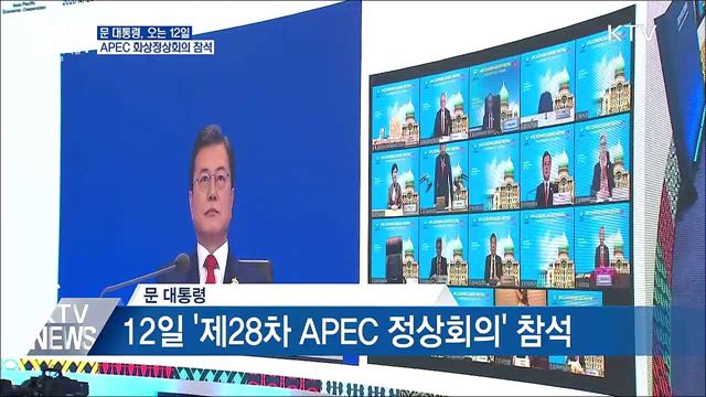 문 대통령, 12일 &#39;APEC 화상정상회의&#39; 참석