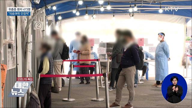 &#34;위중증 발생, 예측범위···의료여력 안정적&#34;
