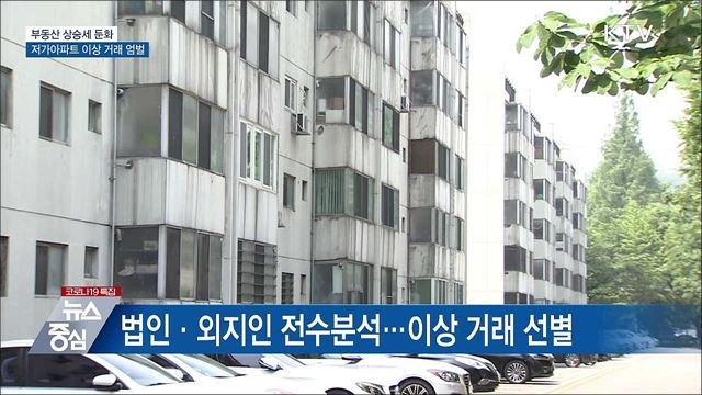 &#34;부동산 상승세 둔화···저가아파트 이상 거래 엄벌&#34;