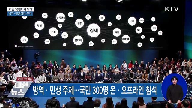 21일 &#39;국민과의 대화&#39;···방역·민생경제 소통