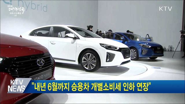 &#34;내년 6월까지 승용차 개별소비세 인하 연장&#34;