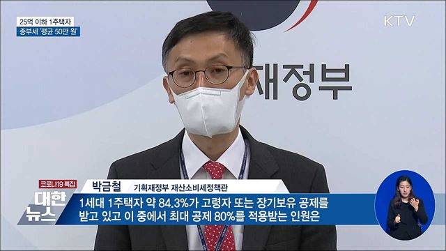 25억 이하 1주택자 종부세 &#39;평균 50만 원&#39;