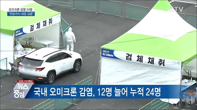 오미크론 감염 24명···&#34;연말까지 대응 집중&#34;