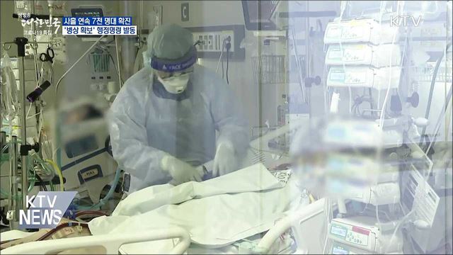 7천 명대 확진 지속···&#39;병상 확보&#39; 행정명령 발동