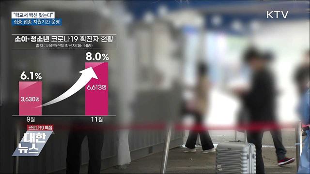 &#34;학교서 백신 맞는다&#34;···오늘부터 집중 접종 지원기간