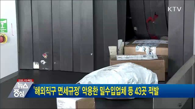 &#39;해외직구 면세규정&#39; 악용한 밀수입 업체 등 43곳 적발