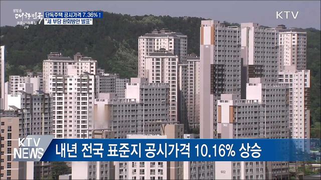 단독주택 공시가격 7.36&#37;↑···&#34;세 부담 완화방안 발표&#34;