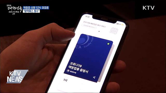 위중증·사망 53&#37; &#39;미접종&#39;···&#34;방역패스 필수“