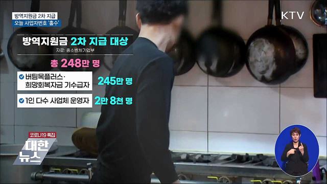 방역지원금 2차 지급···오늘 사업자번호 &#39;홀수&#39; 신청