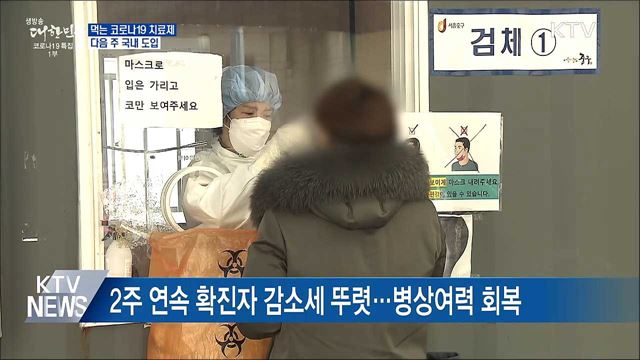 &#34;먹는 코로나19 치료제 다음 주 도입&#34;