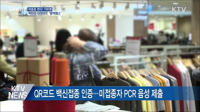오늘부터 백화점·대형마트 &#39;방역패스&#39; 적용