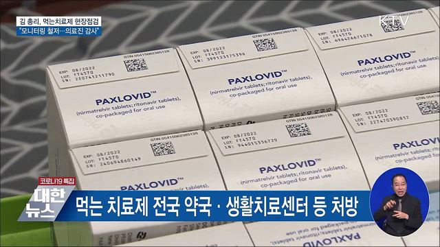 &#34;먹는 치료제 모니터링 철저히&#34;···김 총리 현장점검