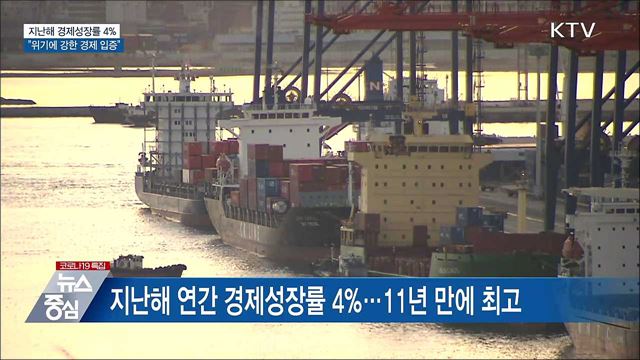 지난해 한국경제 4&#37; 성장···&#34;위기에 강한 경제 입증&#34;