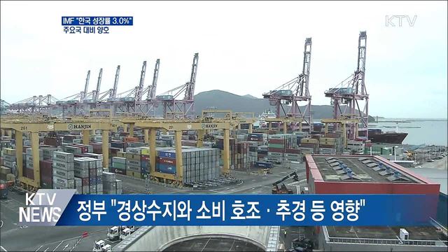 IMF, 올해 한국 성장률 3.0&#37; 전망