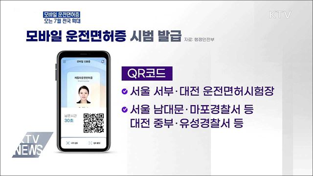 &#34;모바일 신분증 시대&#34;···모바일 운전면허증 발급 시작