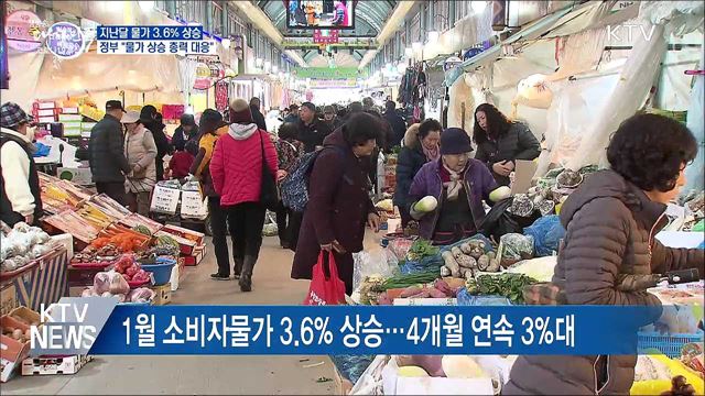 지난달 물가 3.6&#37;↑···&#34;가격 담합 감시 강화&#34;