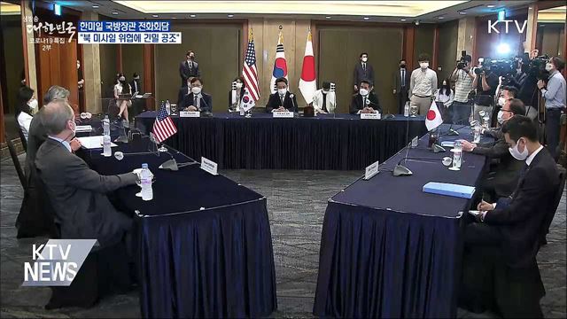 한미일 국방장관 전화회담···&#34;북 미사일에 긴밀 공조&#34;