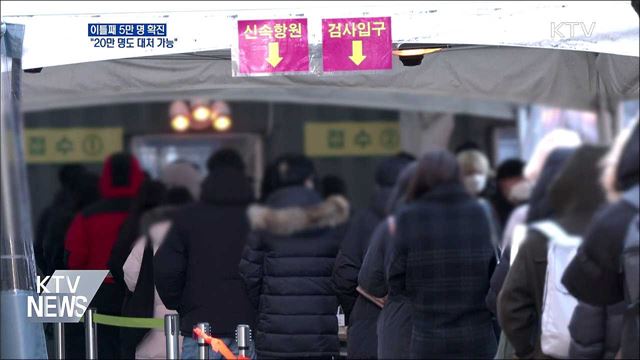 연일 5만 명 확진···&#34;하루 20만 명도 대처&#34;
