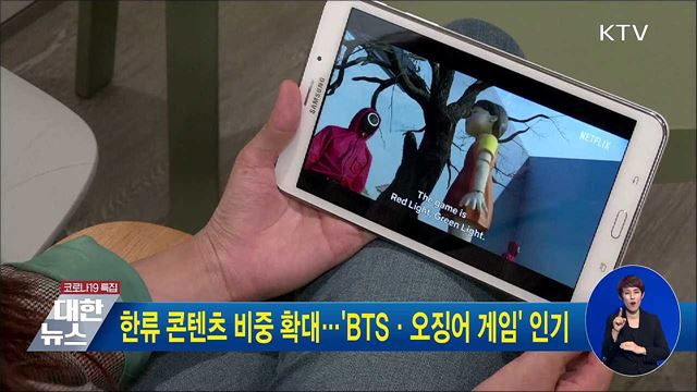 한류 콘텐츠 비중 확대···&#39;BTS·오징어 게임&#39; 인기