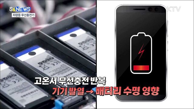 차량용 무선충전기···30℃면 완충에 6시간? [S&#38;News]