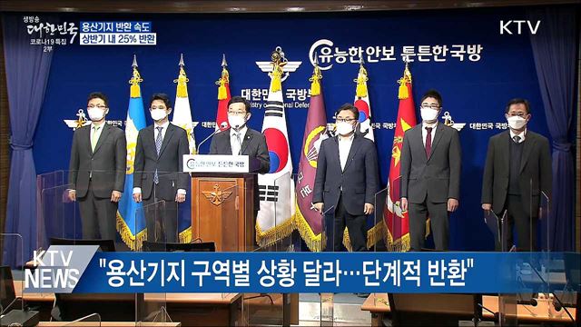 상반기 내 용산기지 25&#37; 반환 추진···공원 조성 속도