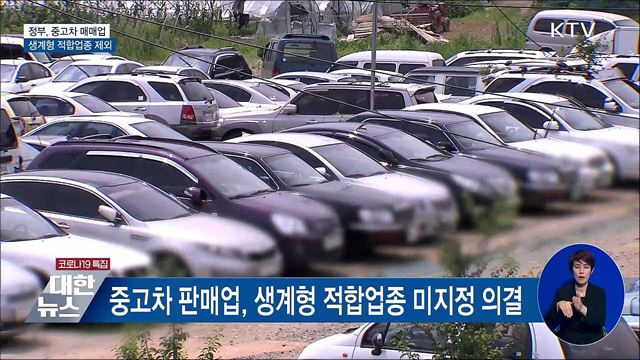 중고차업, 생계형 적합업종 제외···"소비자 후생 증진"