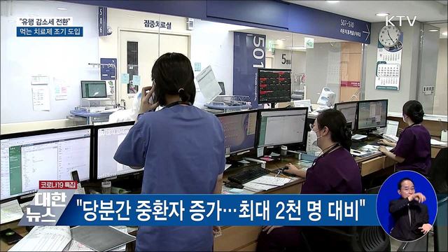 &#34;유행 감소세 전환&#34;···먹는 치료제 46만 명분 도입
