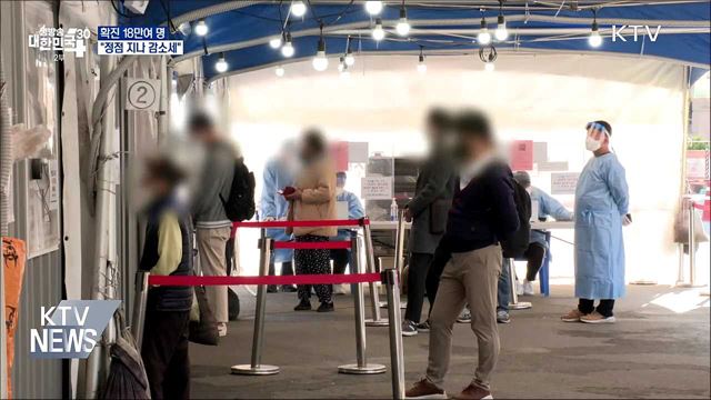 18만여 명 확진···&#34;유행 정점 지나 감소세&#34;