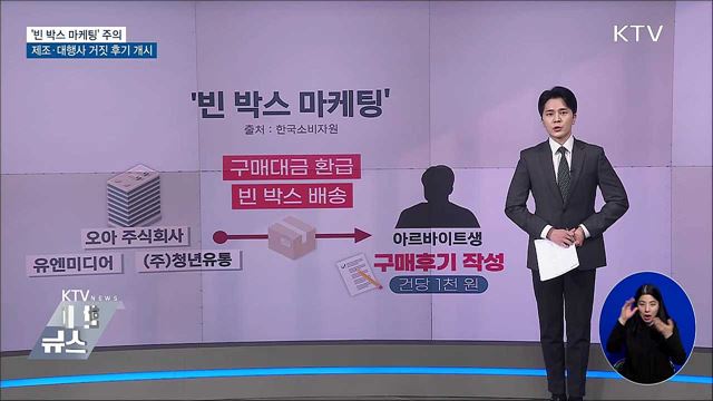 '빈 박스 마케팅' 주의···제조·대행사가 거짓 후기 개시