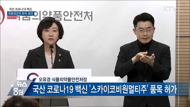 국산 코로나19 백신 최종점검위 회의 결과