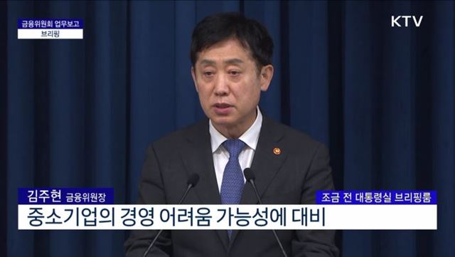 금융위원회 업무보고 브리핑 