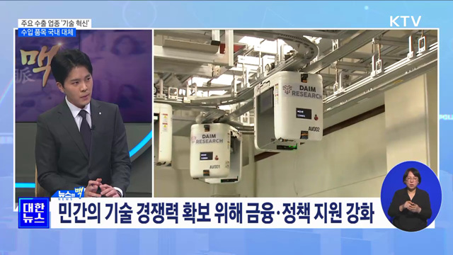6개 주요 수출 업종 '기술 혁신'···수입 품목 국내 대체 [뉴스의 맥]