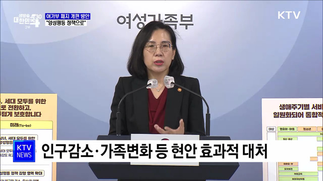 &#34;여성 중심에서 양성평등 정책으로 전환&#34;