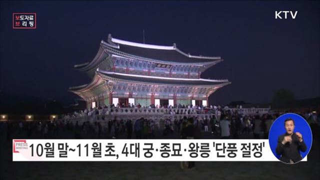 가을바람 따라온 단풍, 궁궐과 조선왕릉에서 즐기기