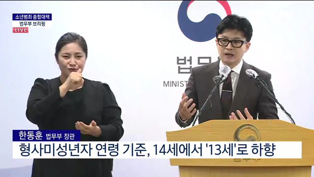 소년범죄 종합대책 법무부 브리핑 