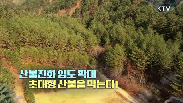 산불진화 임산도로 확대 초대형 산불을 막는다!