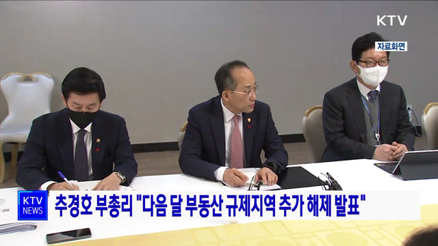 추경호 부총리 &#34;다음 달 부동산 규제지역 추가 해제 발표&#34;